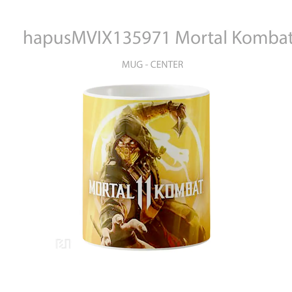 Mug Mortal Kombat 11 Scorpion Gelas Keramik Unik