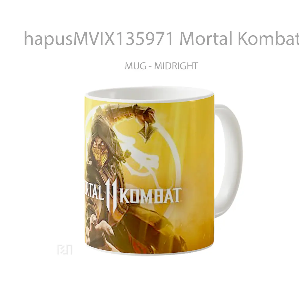 Mug Mortal Kombat 11 Scorpion Gelas Keramik Unik - All-side / Desain