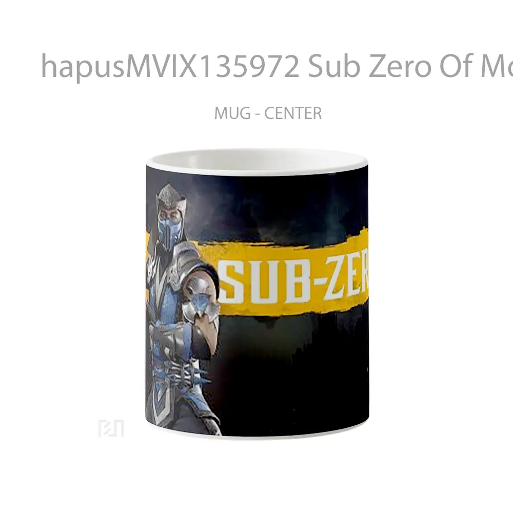 Mug Sub Zero Of Mortal Kombat V3 Gelas Keramik Unik