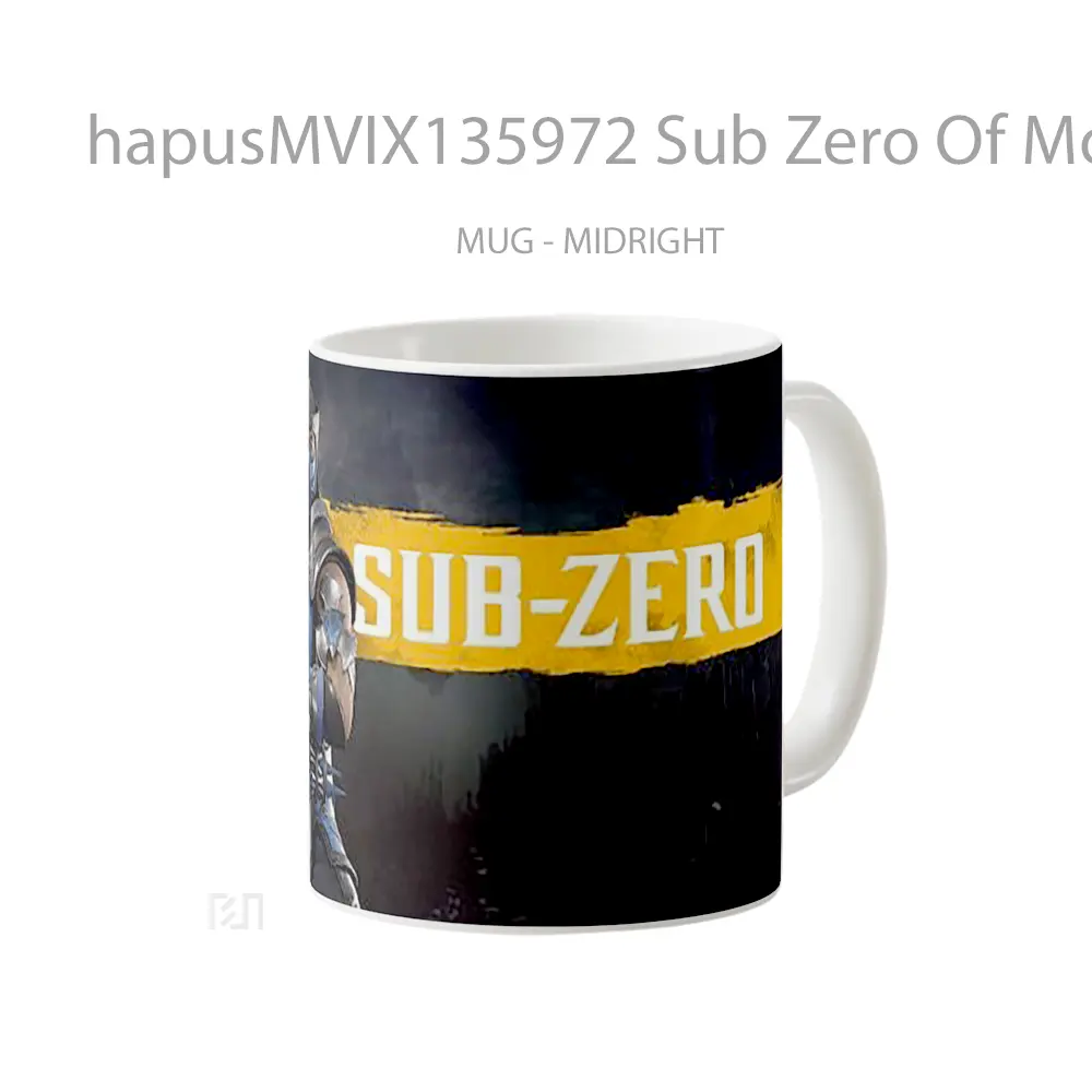 Mug Sub Zero Of Mortal Kombat V3 Gelas Keramik Unik - All-side / Desain
