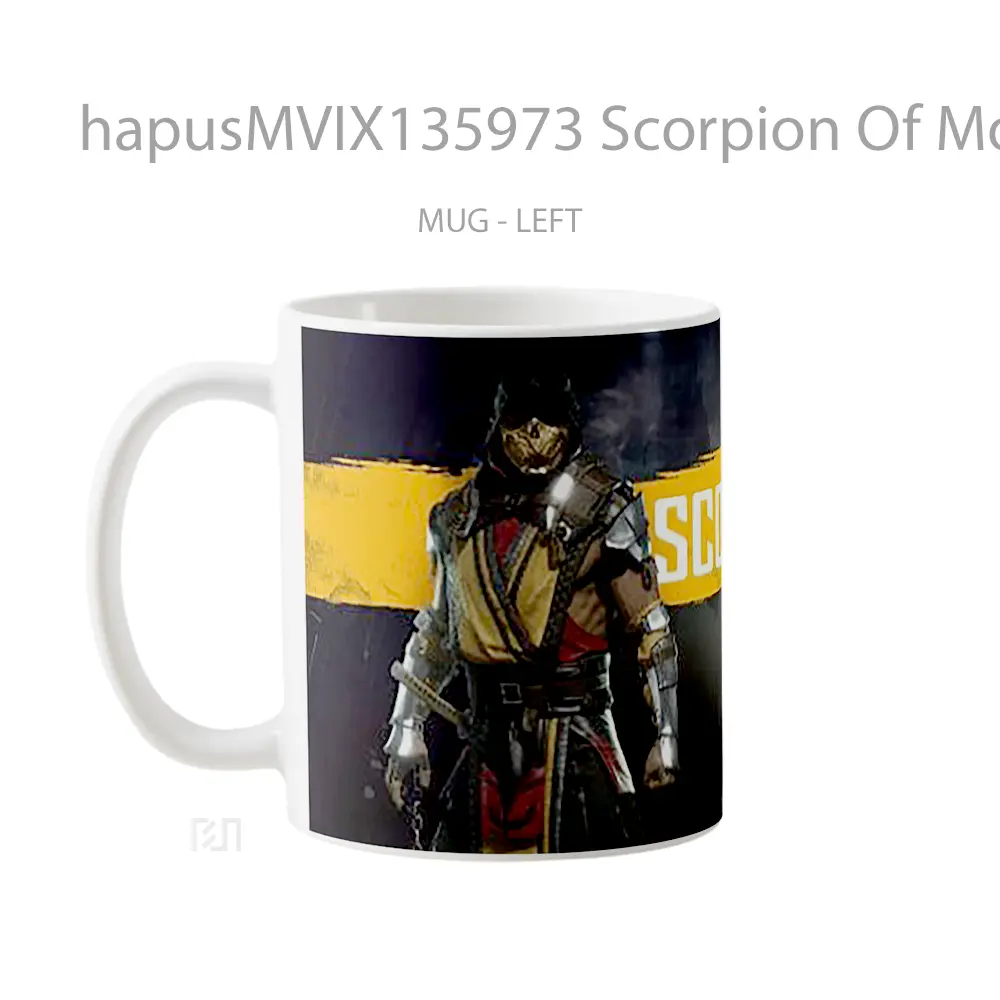 Mug Scorpion Of Mortal Kombat V5 Gelas Keramik Unik - All-side / Desain