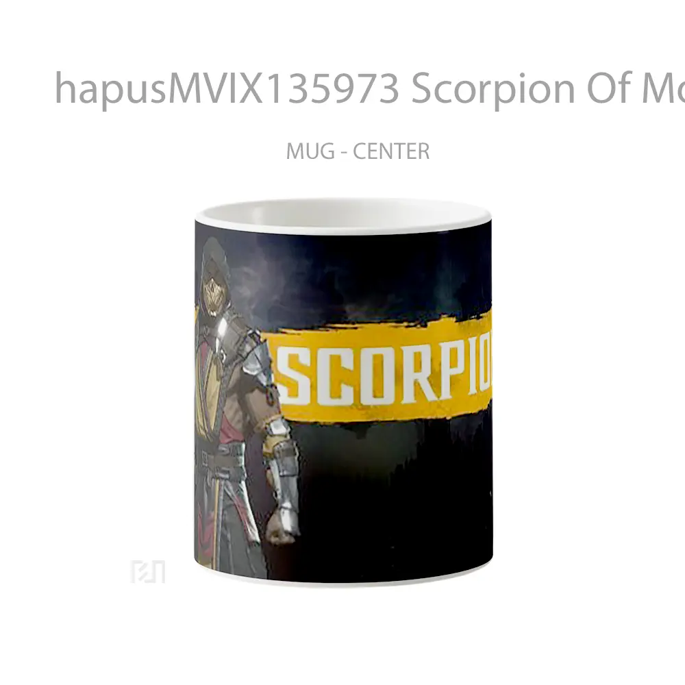 Mug Scorpion Of Mortal Kombat V5 Gelas Keramik Unik