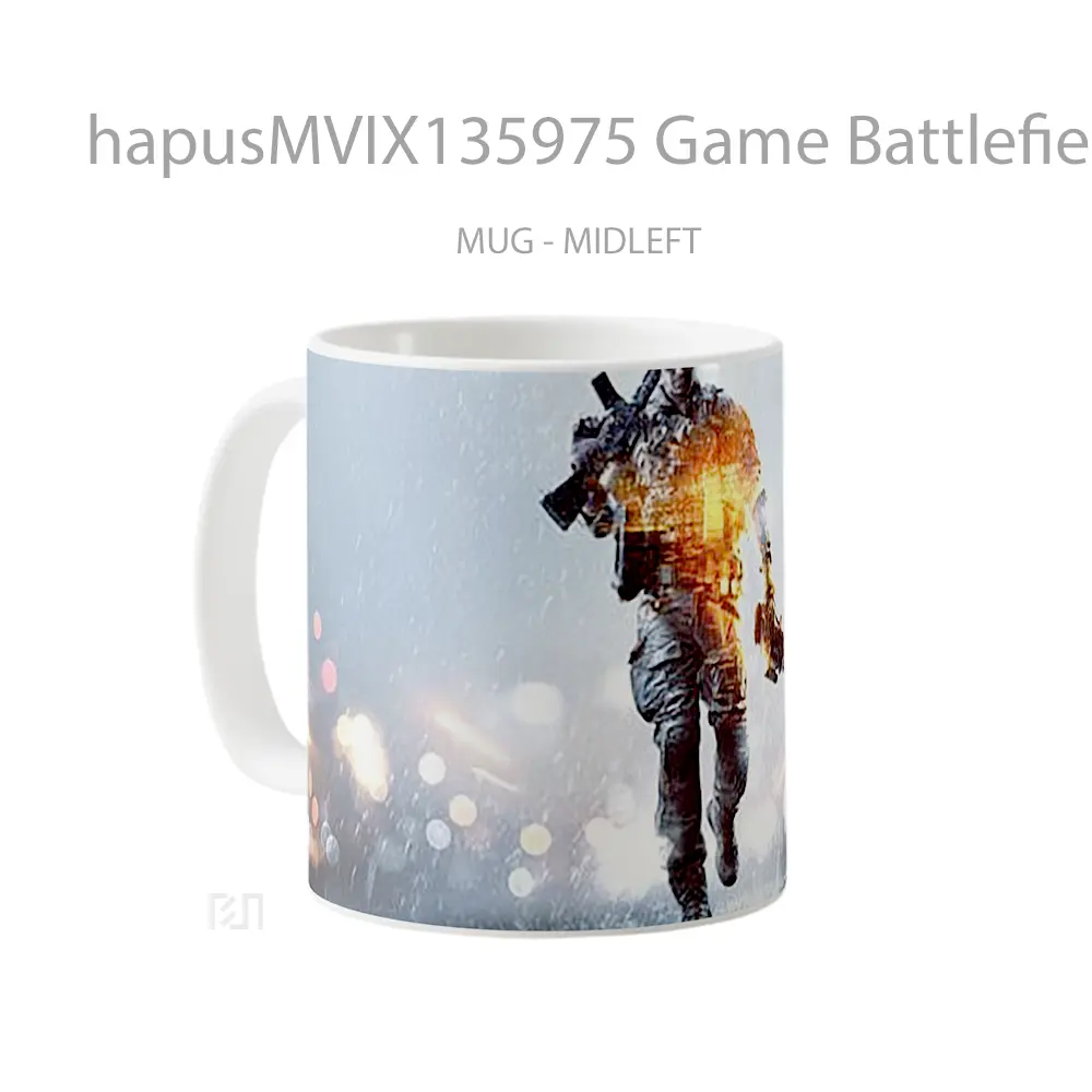 Mug Game Battlefield 4 Cangkir Gamer - All-side / Desain