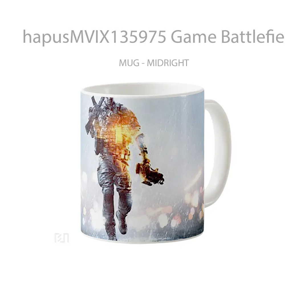 Mug Game Battlefield 4 Cangkir Gamer - All-side / Desain