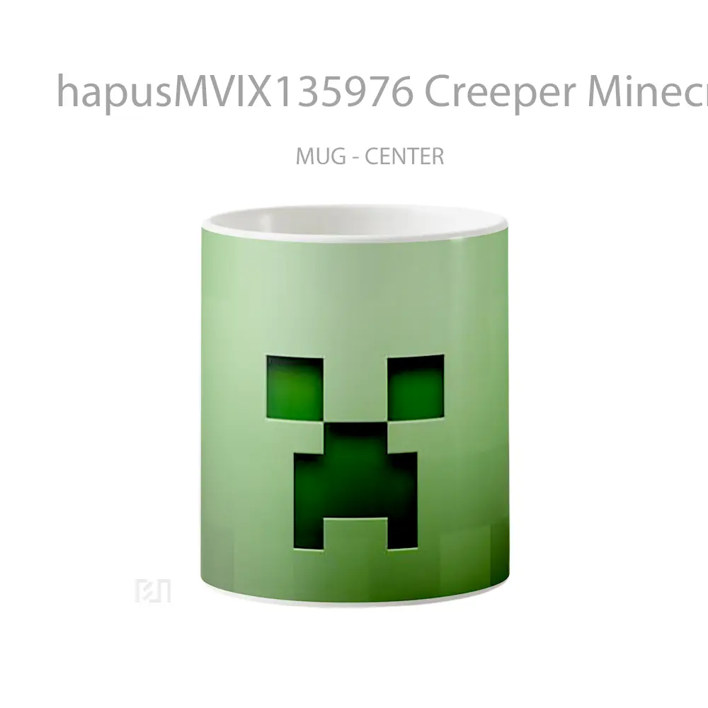 Mug Creeper Minecraft Cangkir Gamer