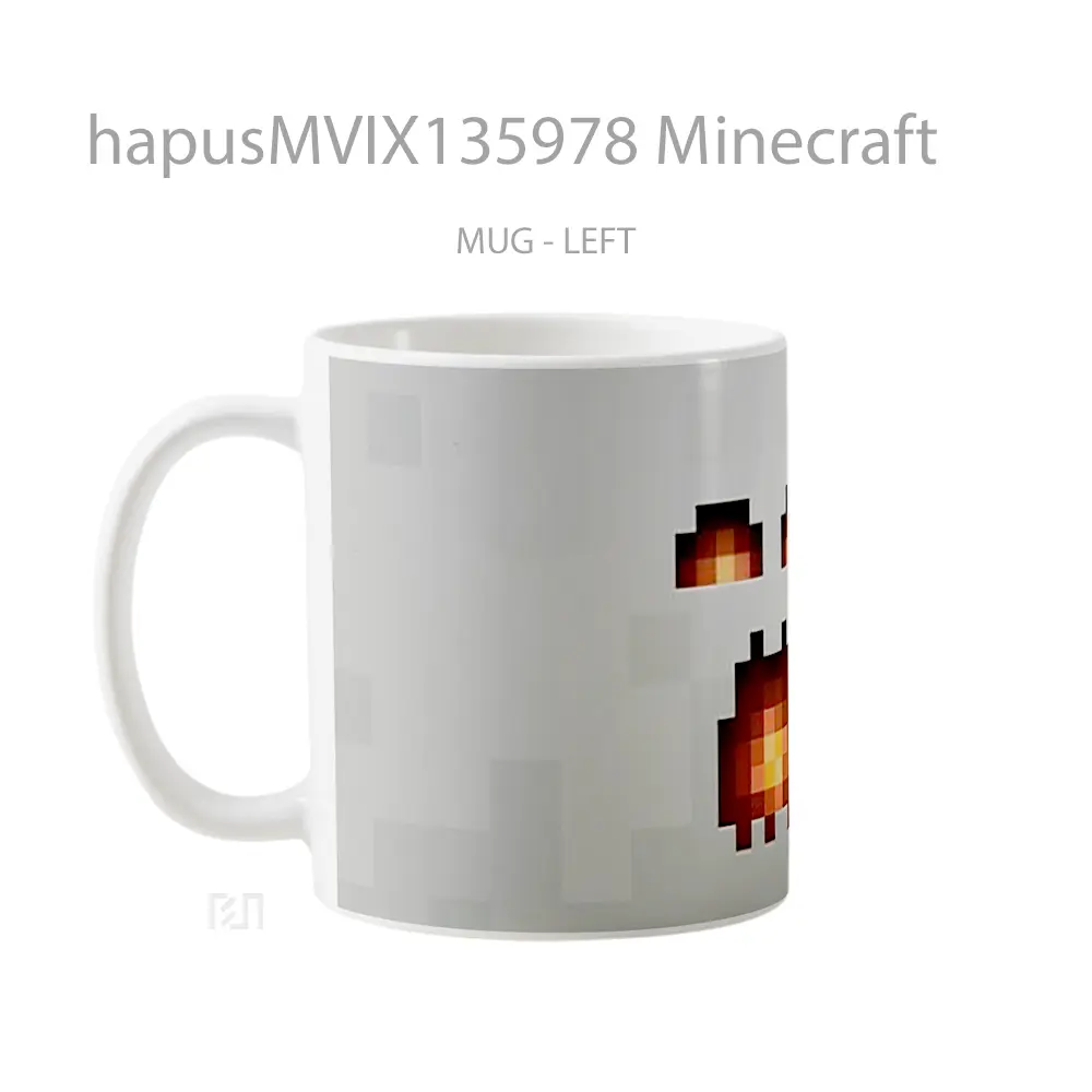 Mug Minecraft Cangkir Gamer - All-side / Desain