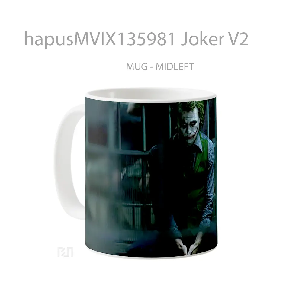 Mug Joker V2 Gelas Superhero - All-side / Desain