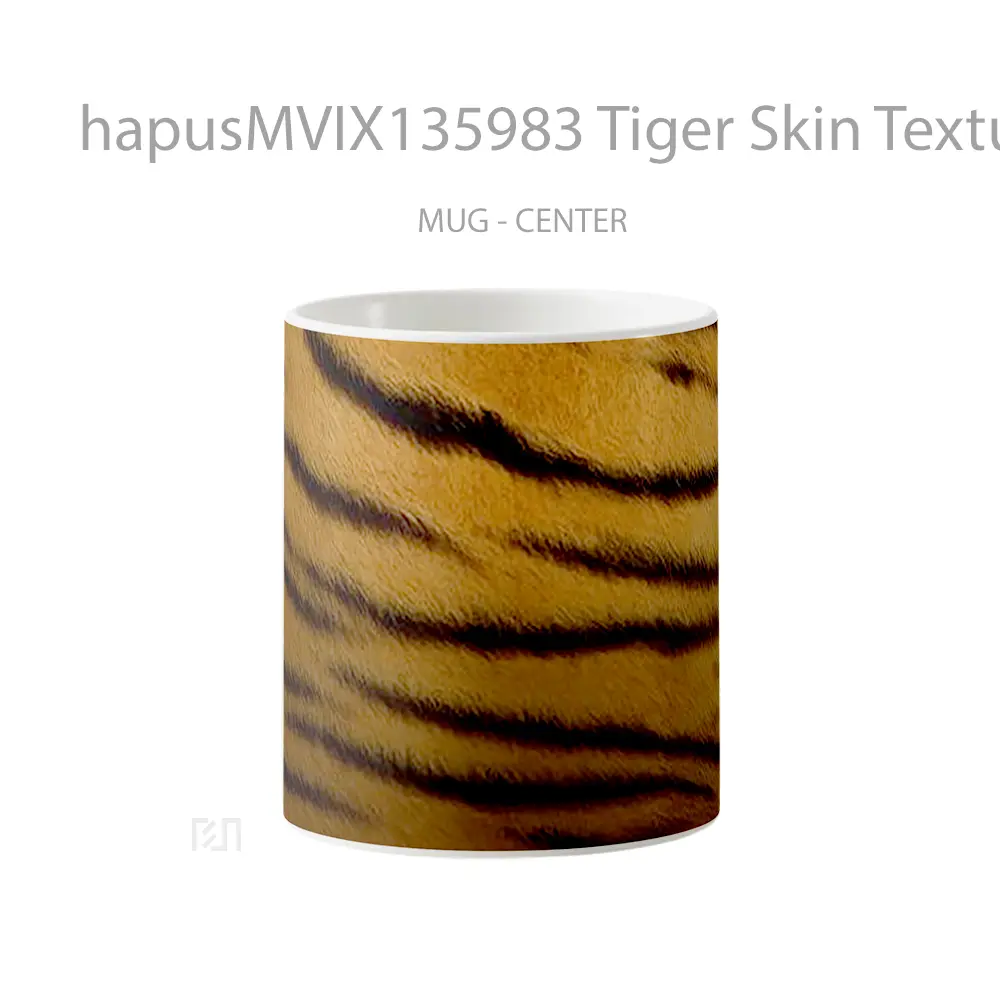 Mug Tiger Skin Texture Gelas Hewan Lucu