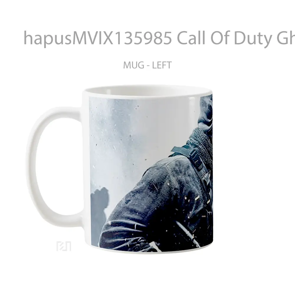 Mug Call Of Duty Ghosts Cangkir Gamer - All-side / Desain
