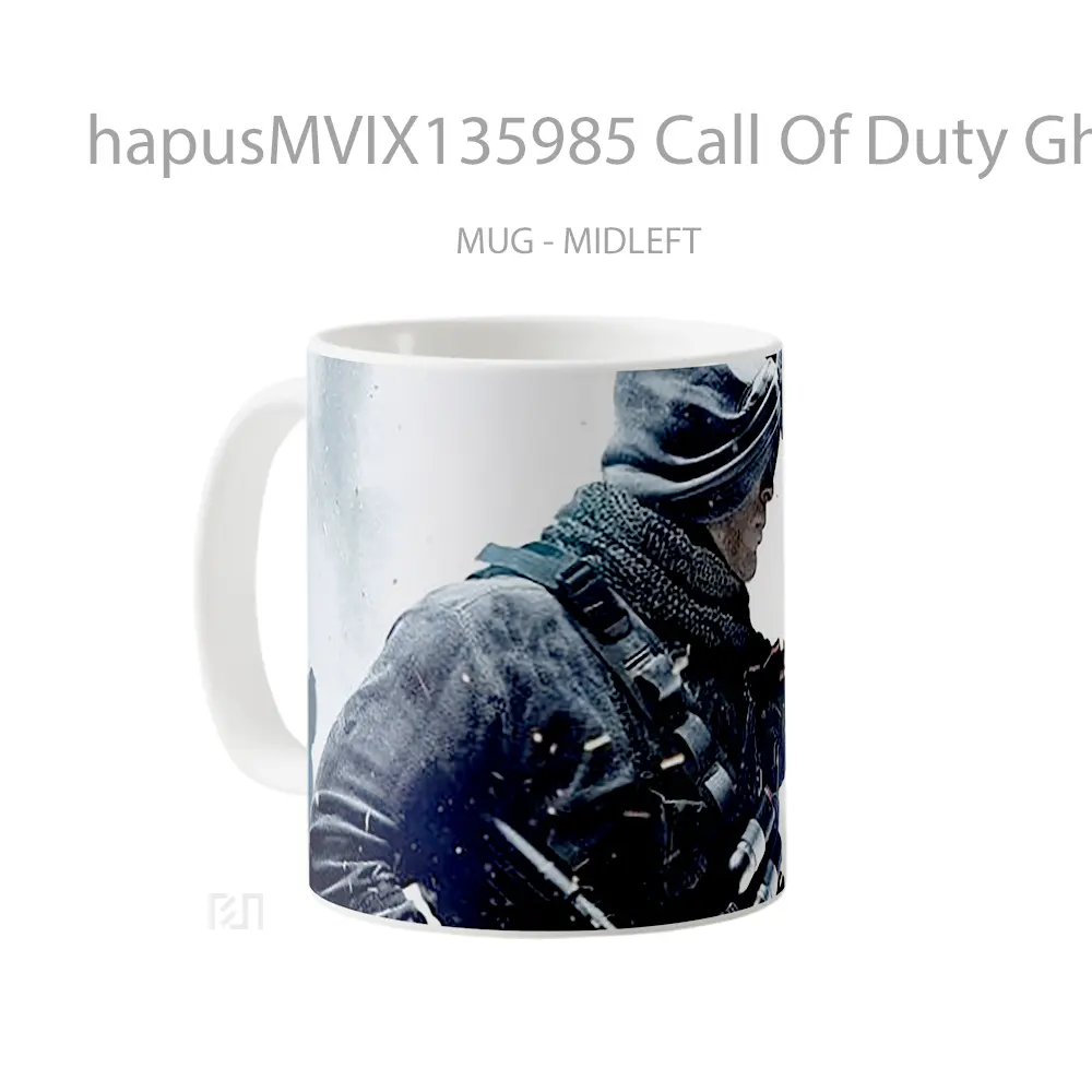 Mug Call Of Duty Ghosts Cangkir Gamer - All-side / Desain
