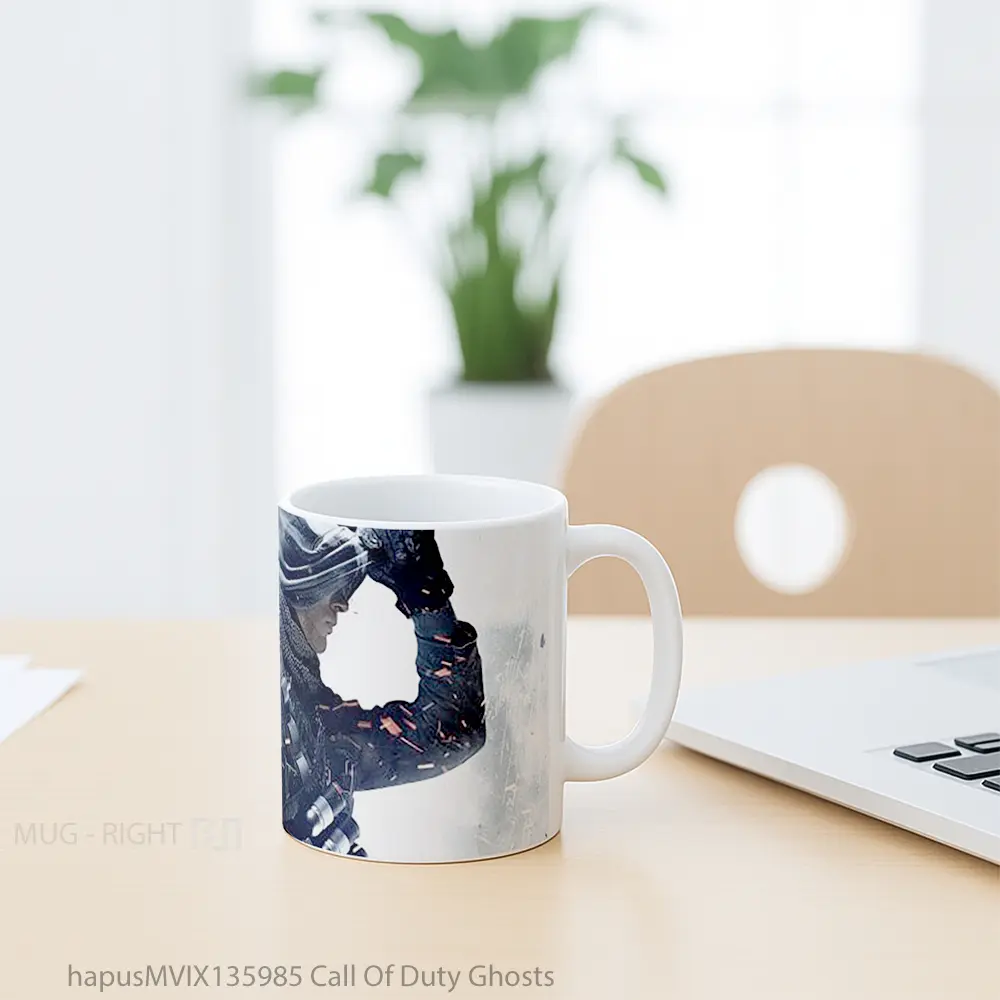 Mug Call Of Duty Ghosts Cangkir Gamer - All-side / Desain