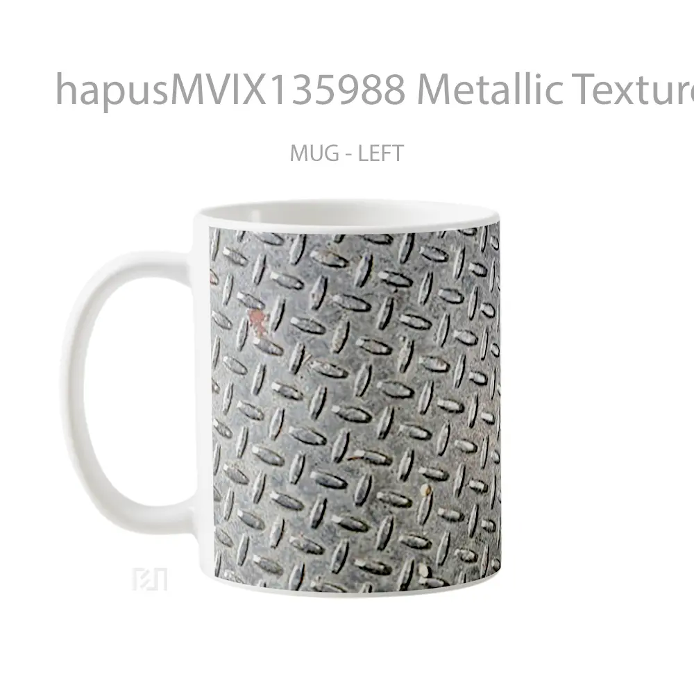 Mug Metallic Texture V3 Gelas Keramik Unik - All-side / Desain