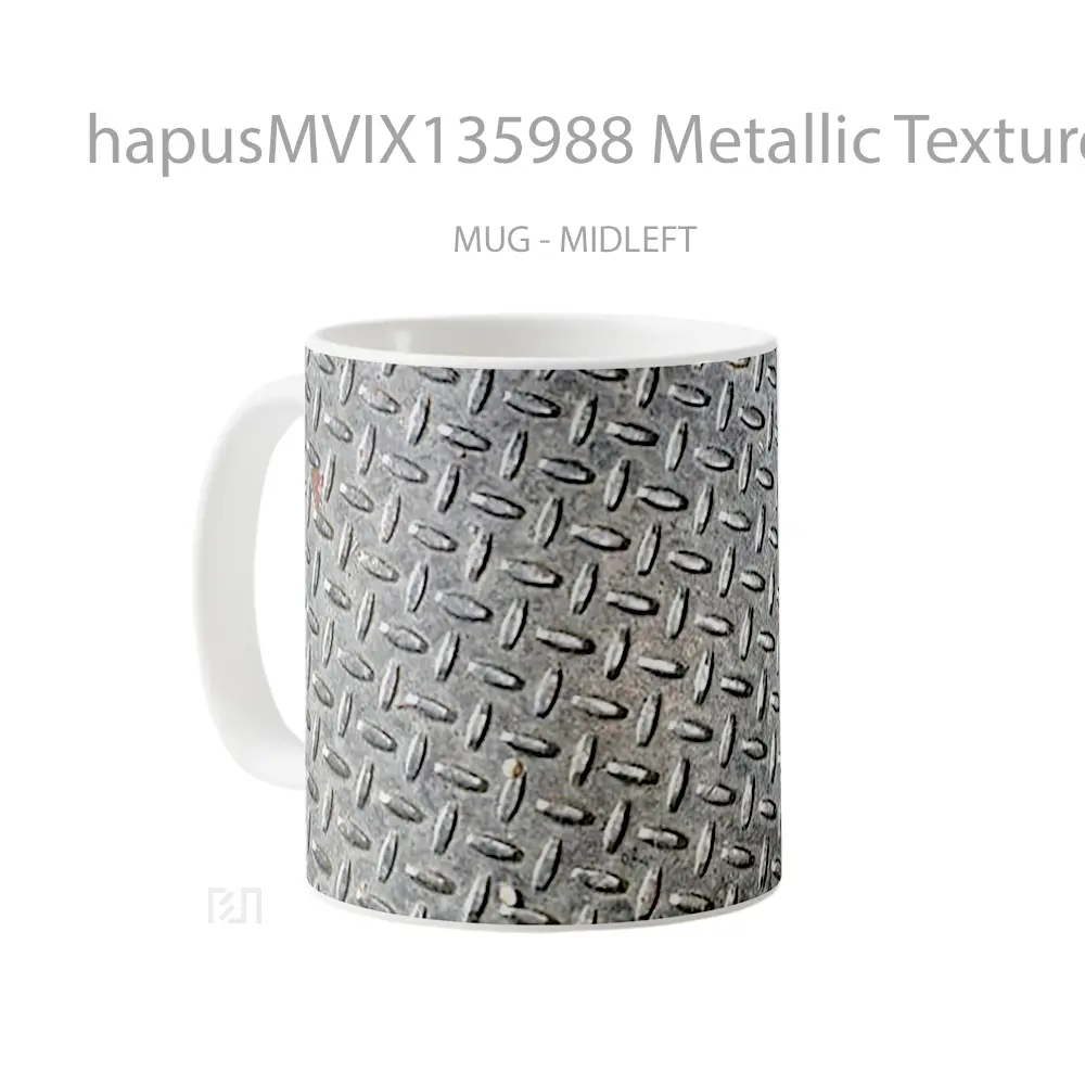 Mug Metallic Texture V3 Gelas Keramik Unik - All-side / Desain