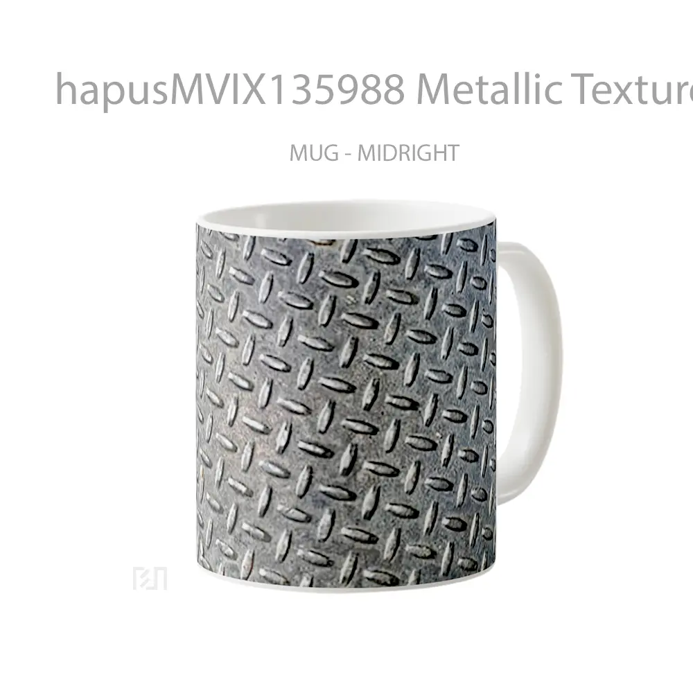 Mug Metallic Texture V3 Gelas Keramik Unik - All-side / Desain