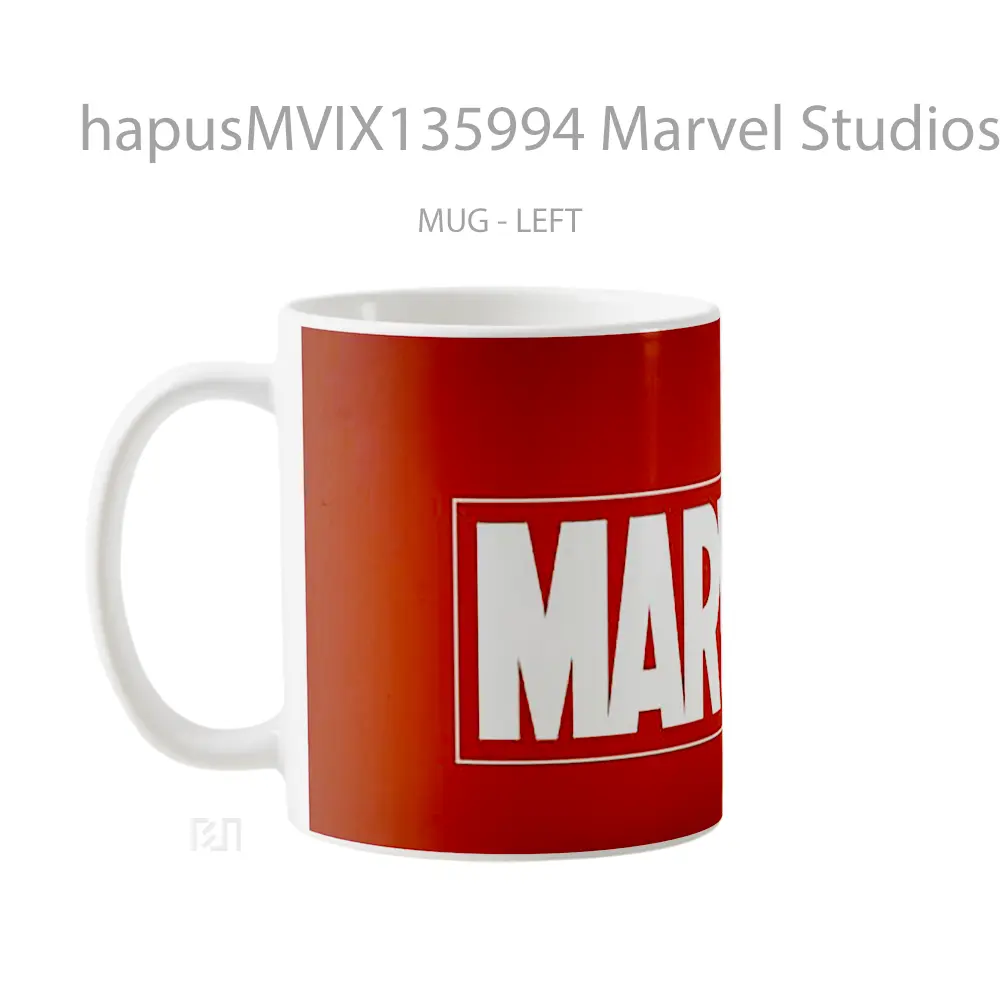 Mug Marvel Studios Logo Gelas Superhero - All-side / Desain