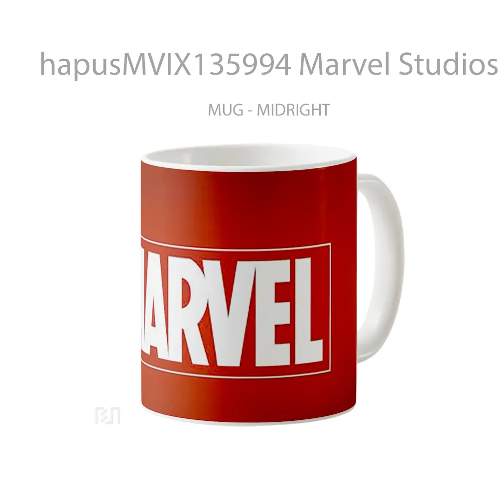 Mug Marvel Studios Logo Gelas Superhero - All-side / Desain