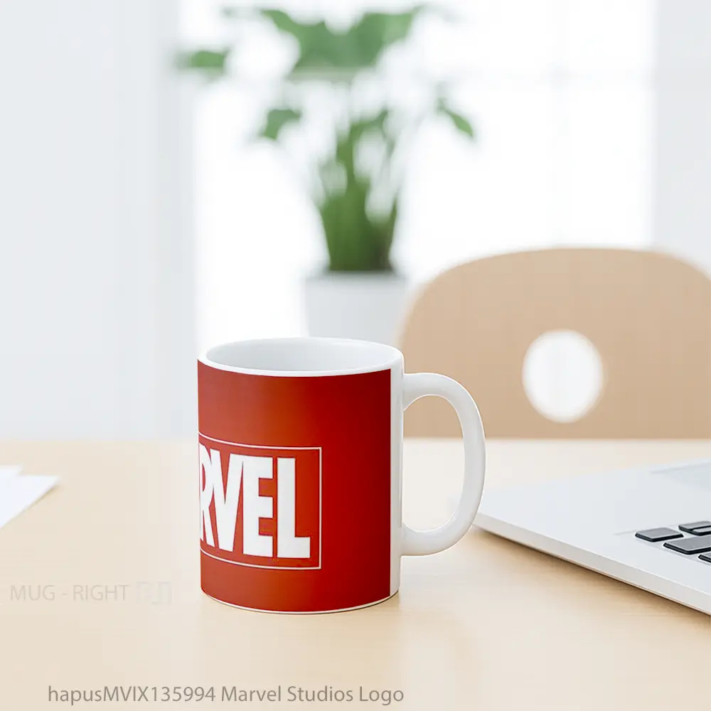 Mug Marvel Studios Logo Gelas Superhero - All-side / Desain