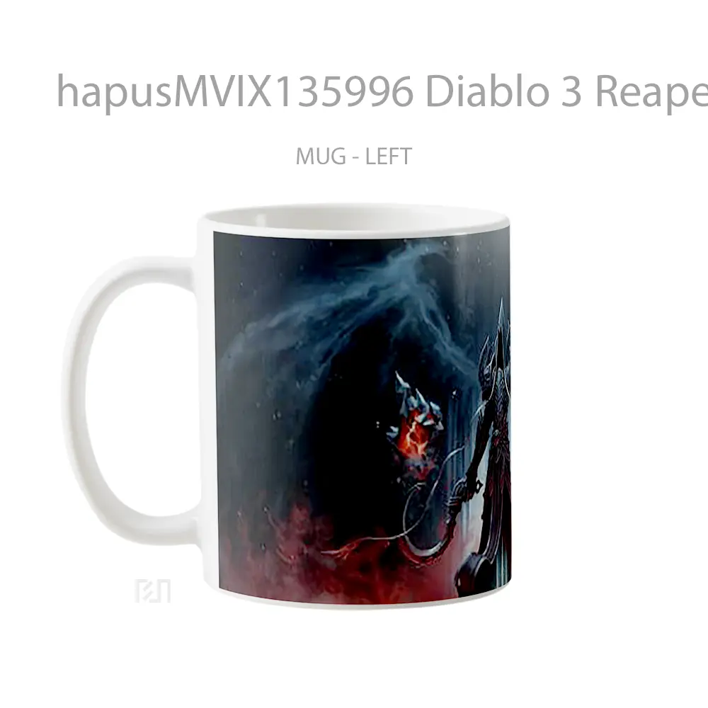Mug Diablo 3 Reaper Of Souls Gelas Keramik Unik - All-side / Desain