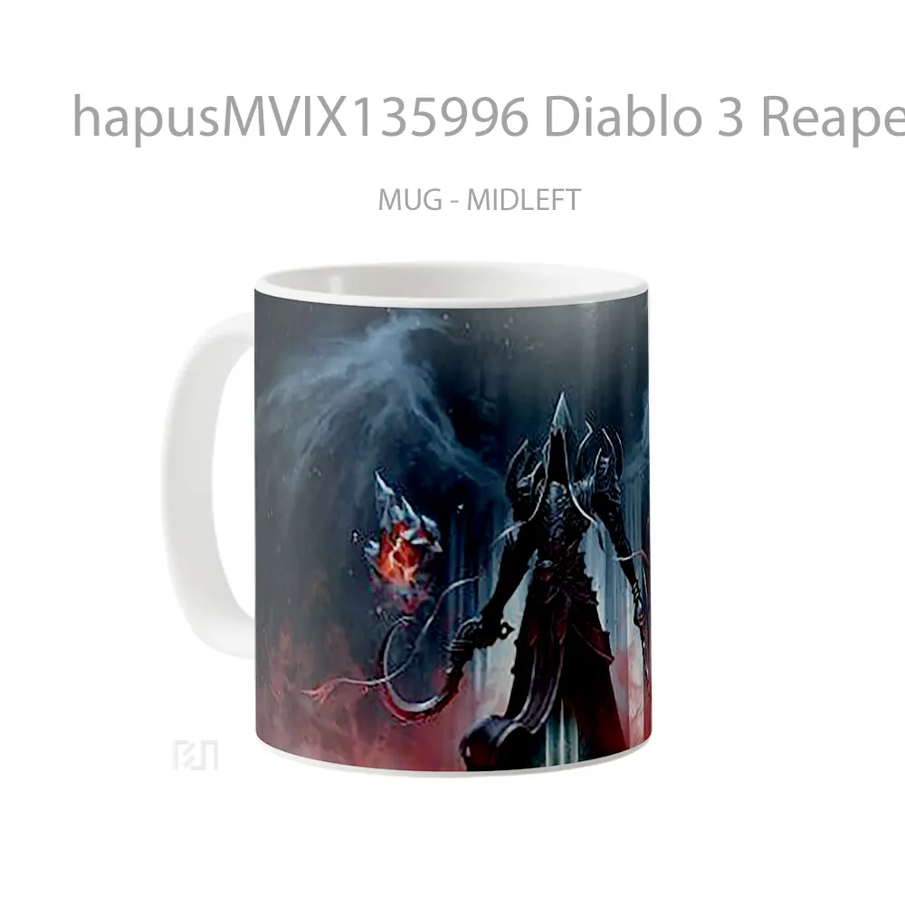 Mug Diablo 3 Reaper Of Souls Gelas Keramik Unik - All-side / Desain