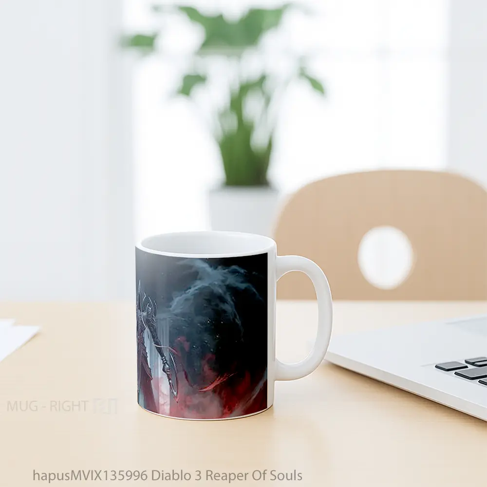 Mug Diablo 3 Reaper Of Souls Gelas Keramik Unik - All-side / Desain