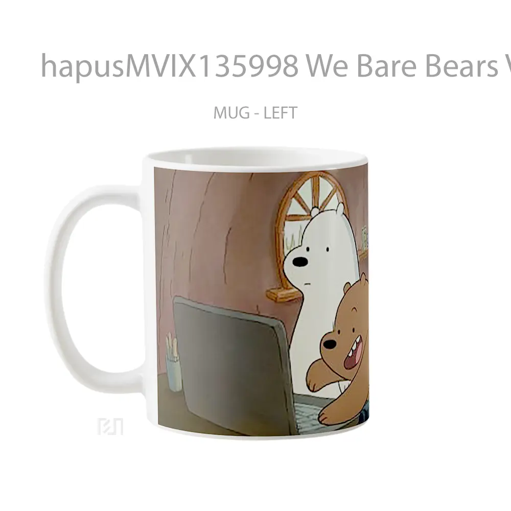 Mug We Bare Bears V2 Gelas Hewan Lucu - All-side / Desain