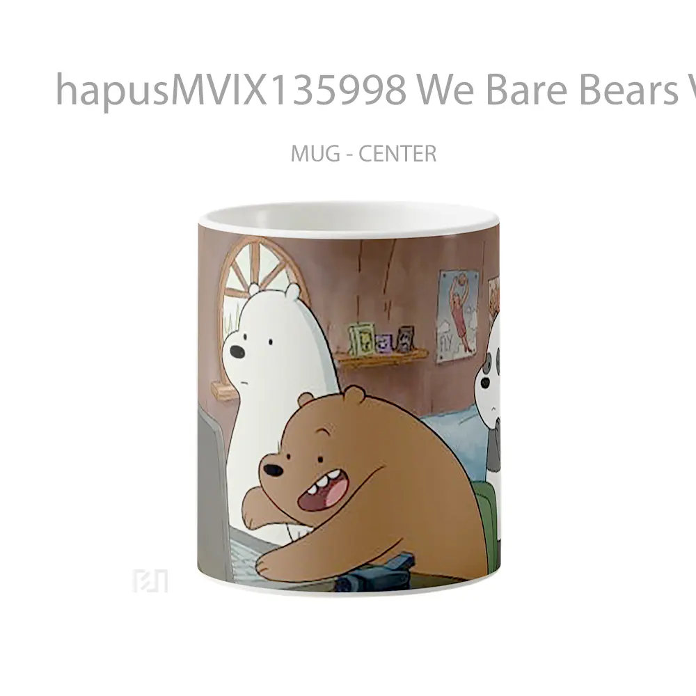 Mug We Bare Bears V2 Gelas Hewan Lucu