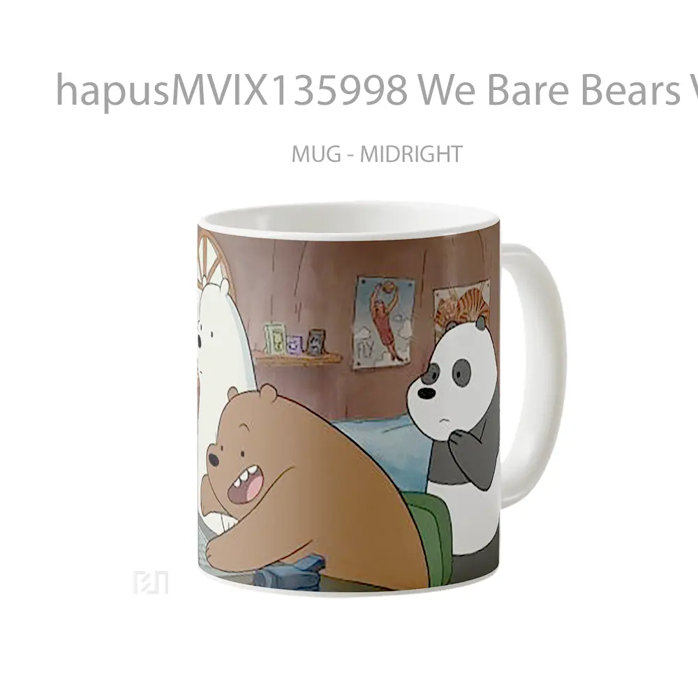 Mug We Bare Bears V2 Gelas Hewan Lucu - All-side / Desain