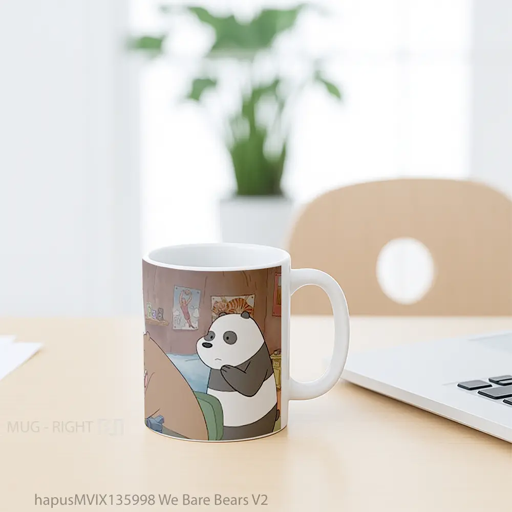 Mug We Bare Bears V2 Gelas Hewan Lucu - All-side / Desain