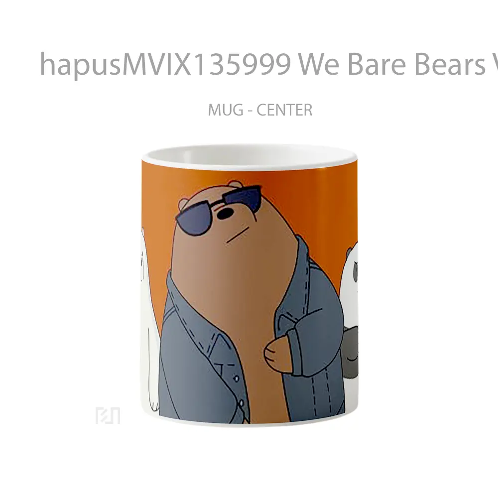 Mug We Bare Bears V3 Gelas Hewan Lucu