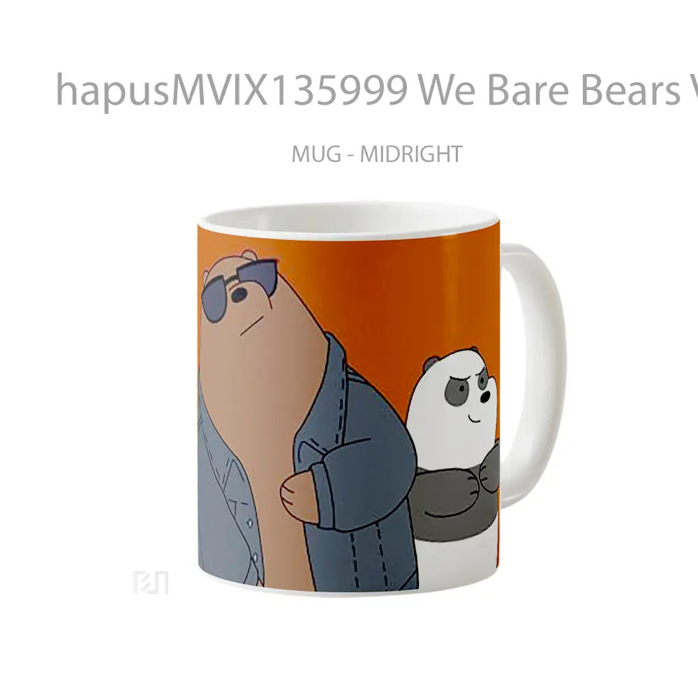 Mug We Bare Bears V3 Gelas Hewan Lucu - All-side / Desain