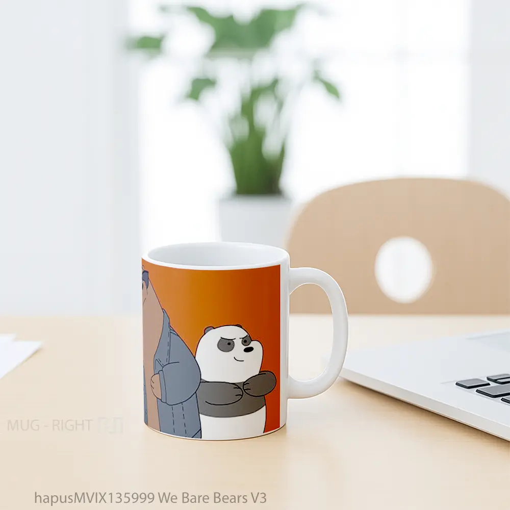 Mug We Bare Bears V3 Gelas Hewan Lucu - All-side / Desain