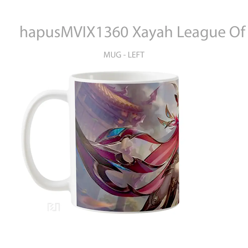 Mug Xayah League Of Legends V1 Cangkir Gamer - All-side / Desain