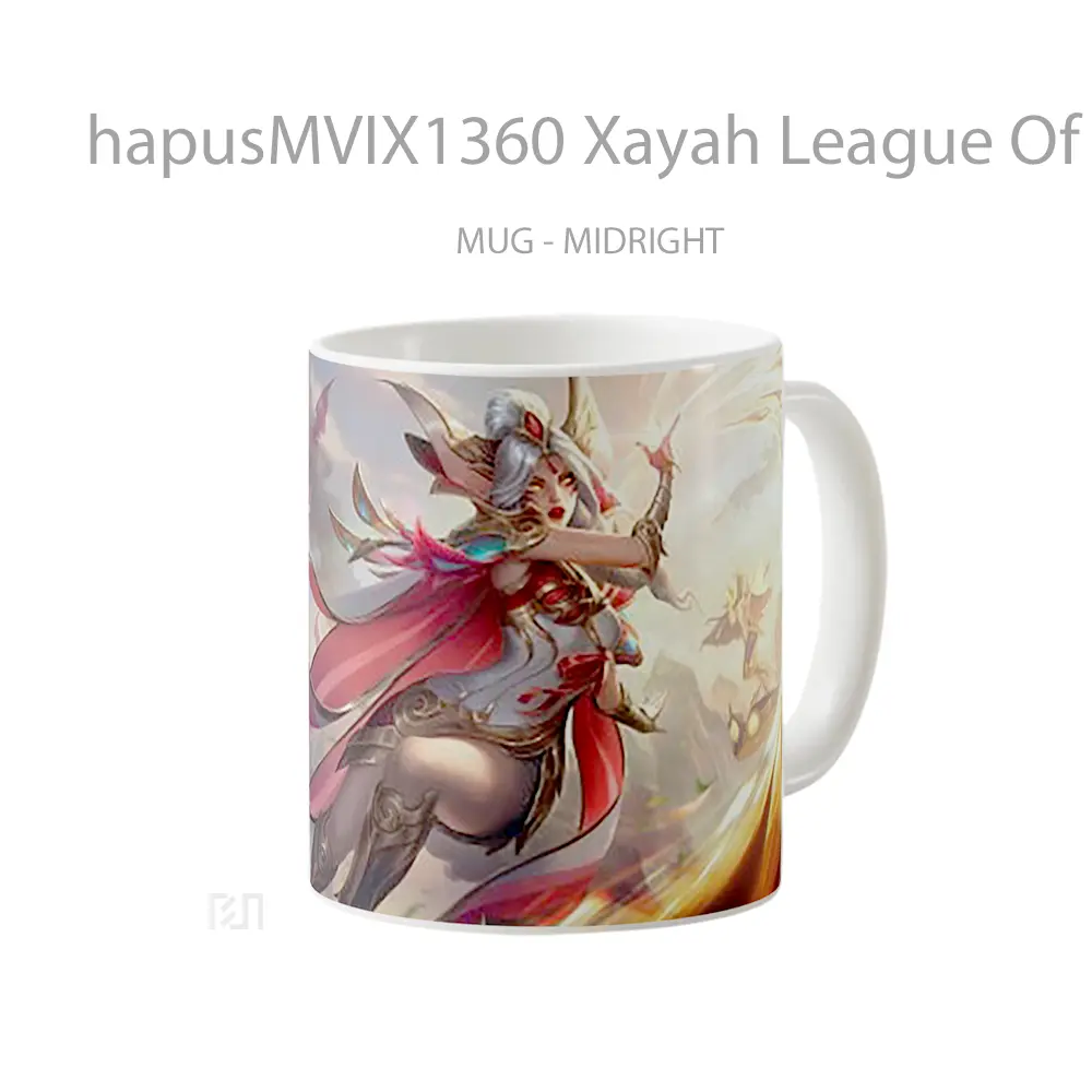Mug Xayah League Of Legends V1 Cangkir Gamer - All-side / Desain