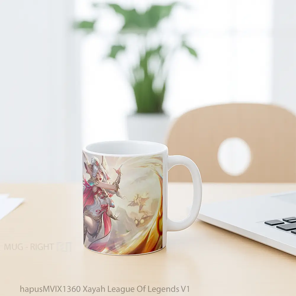 Mug Xayah League Of Legends V1 Cangkir Gamer - All-side / Desain