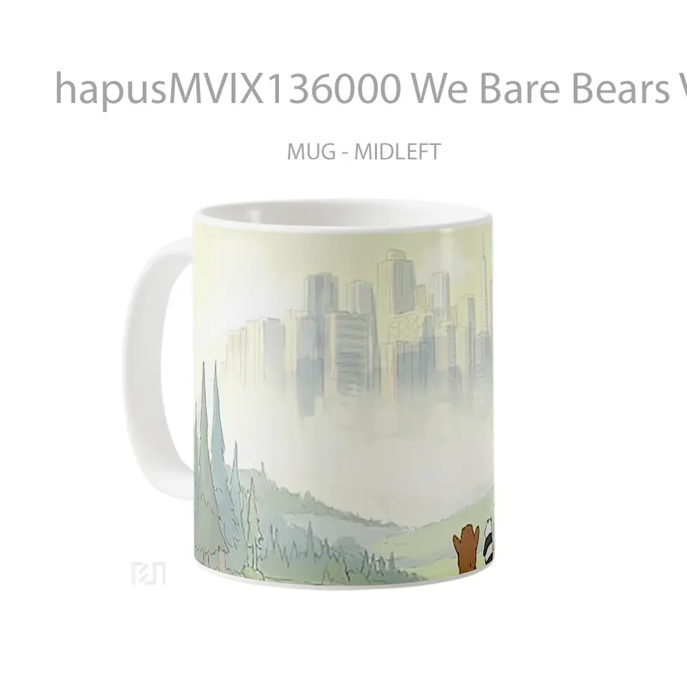 Mug We Bare Bears V4 Gelas Hewan Lucu - All-side / Desain