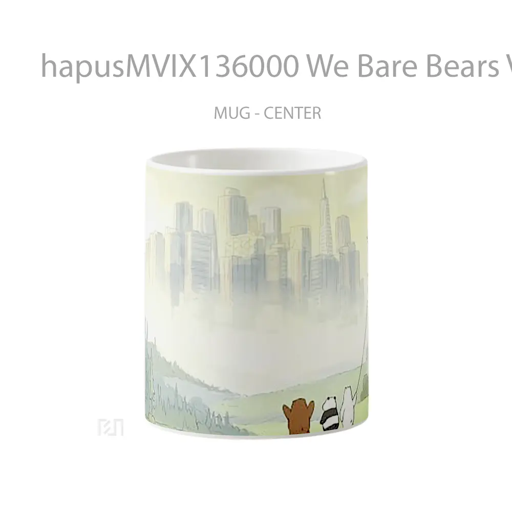 Mug We Bare Bears V4 Gelas Hewan Lucu