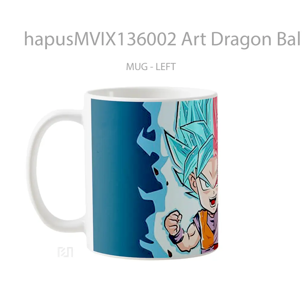 Mug Art Dragon Ball Super Goku And Black Goku Cangkir Anime - All-side / Desain