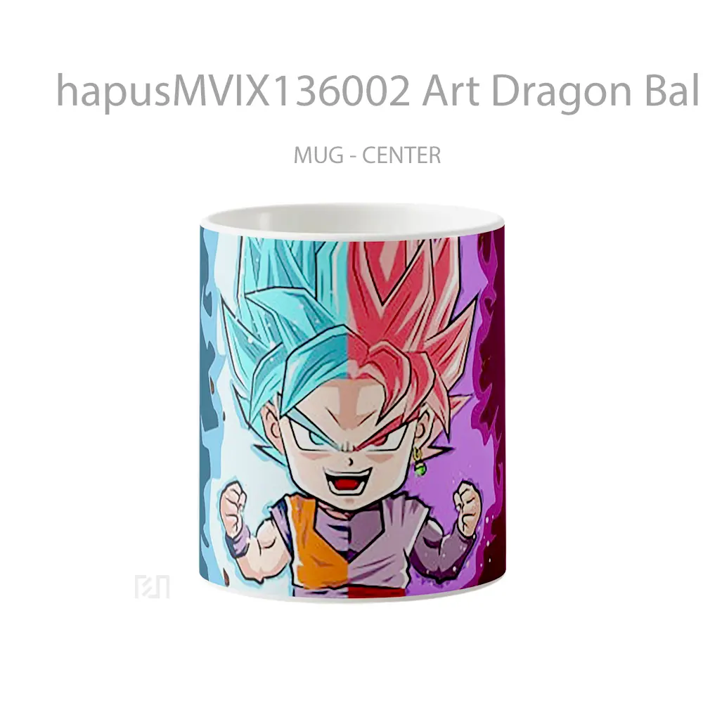 Mug Art Dragon Ball Super Goku And Black Goku Cangkir Anime