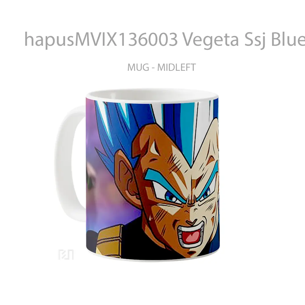 Mug Vegeta Ssj Blue Dragon Ball Super Cangkir Anime - All-side / Desain