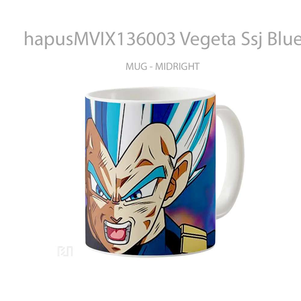 Mug Vegeta Ssj Blue Dragon Ball Super Cangkir Anime - All-side / Desain