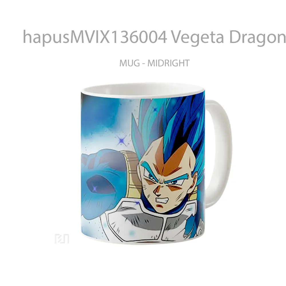 Mug Vegeta Dragon Ball Super Cangkir Anime - All-side / Desain