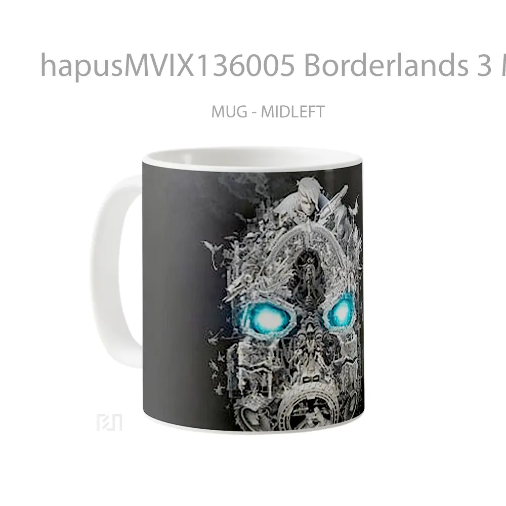 Mug Borderlands 3 Mask Of Mayhem Gelas Keramik Unik - All-side / Desain