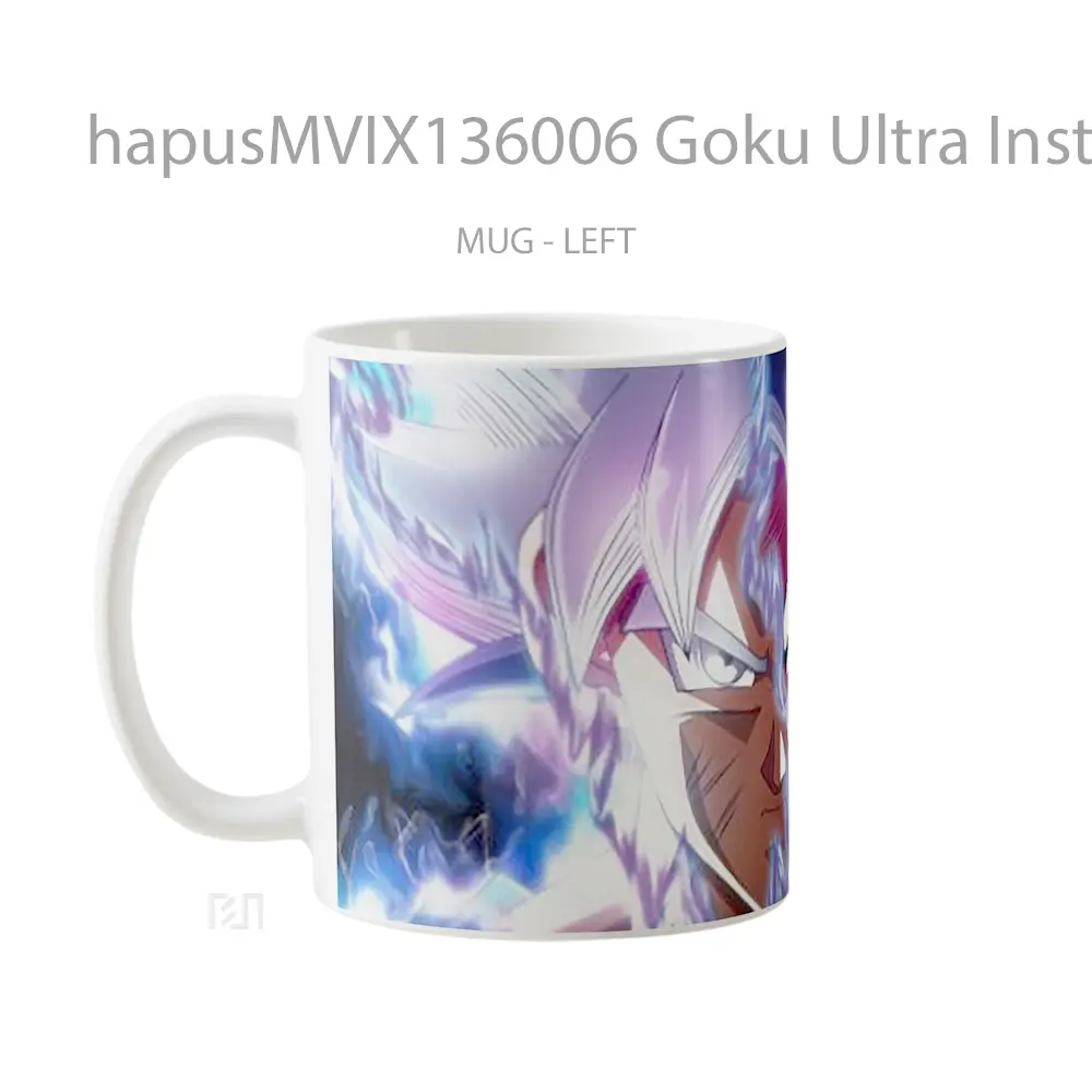 Mug Goku Ultra Instinct Transformation Dragon Ball Super Cangkir Anime - All-side / Desain