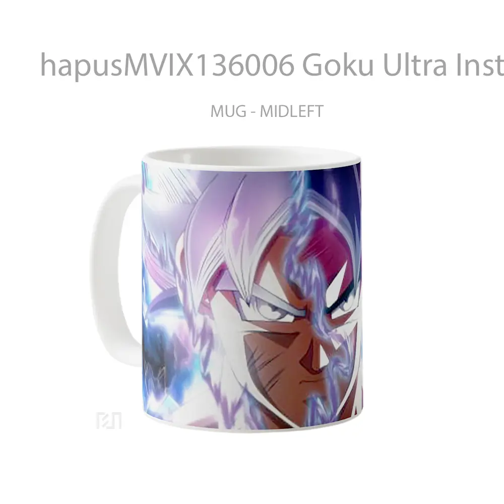 Mug Goku Ultra Instinct Transformation Dragon Ball Super Cangkir Anime - All-side / Desain