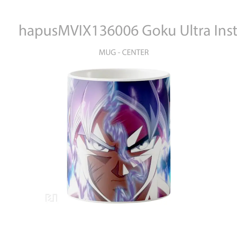 Mug Goku Ultra Instinct Transformation Dragon Ball Super Cangkir Anime