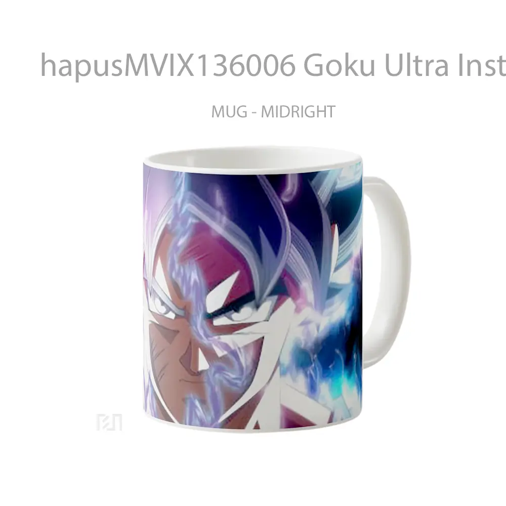 Mug Goku Ultra Instinct Transformation Dragon Ball Super Cangkir Anime - All-side / Desain