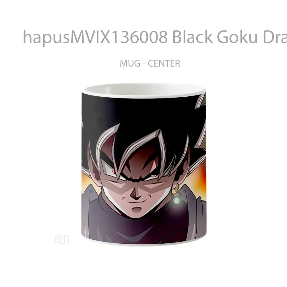 Mug Black Goku Dragon Ball Super Cangkir Anime