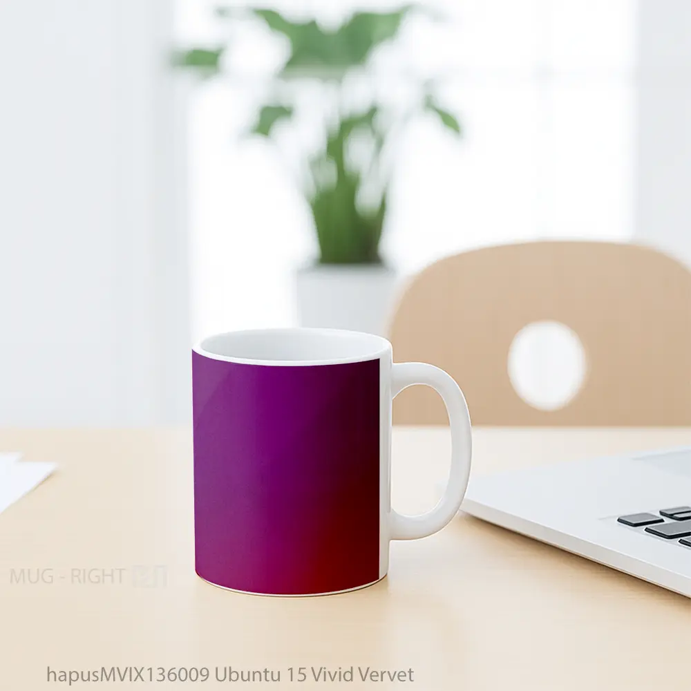 Mug Ubuntu 15 Vivid Vervet Gelas Keramik Unik - All-side / Desain