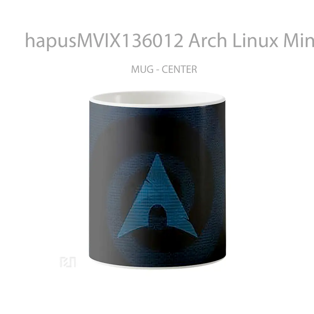 Mug Arch Linux Minimalism Gelas Keramik Unik