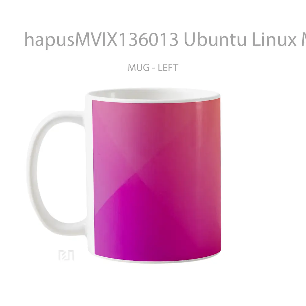 Mug Ubuntu Linux Minimalism Gelas Keramik Unik - All-side / Desain